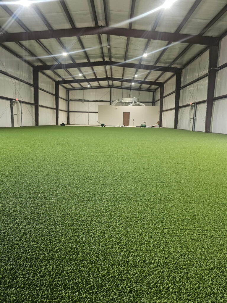Synthetic Grass installation for athletic and commercial environments