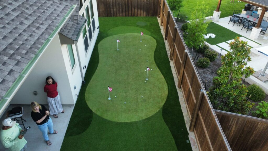 backyard putting green