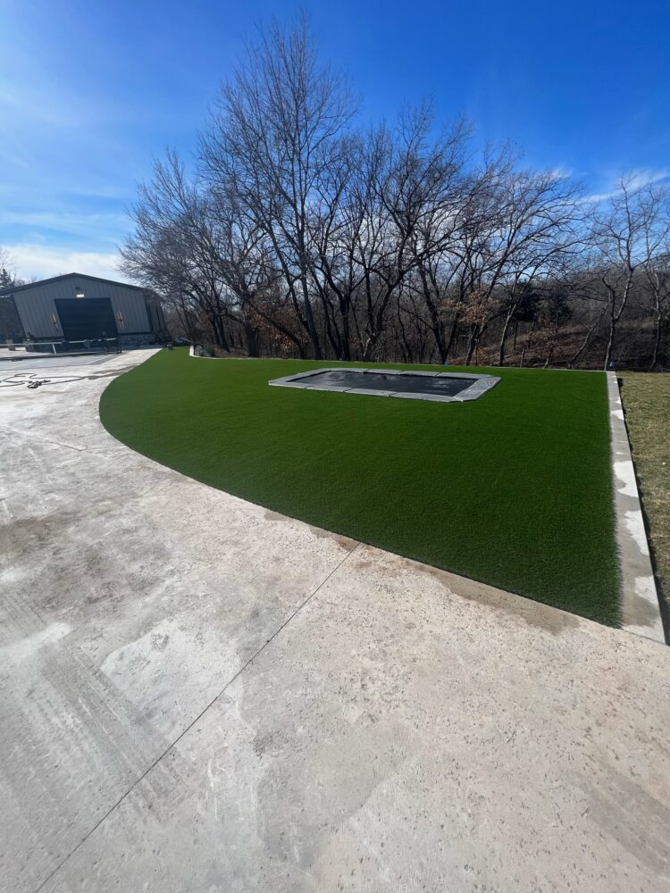 Artificial turf installation
