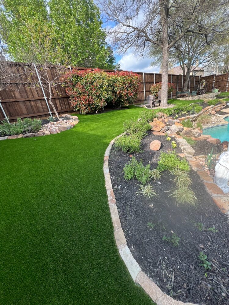 Artificial turf installation