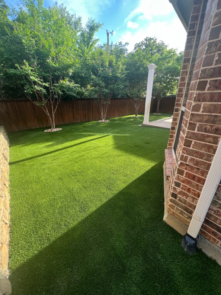 Artificial turf installation