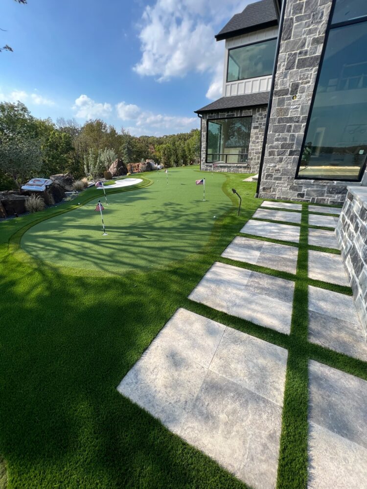 Artificial turf installation