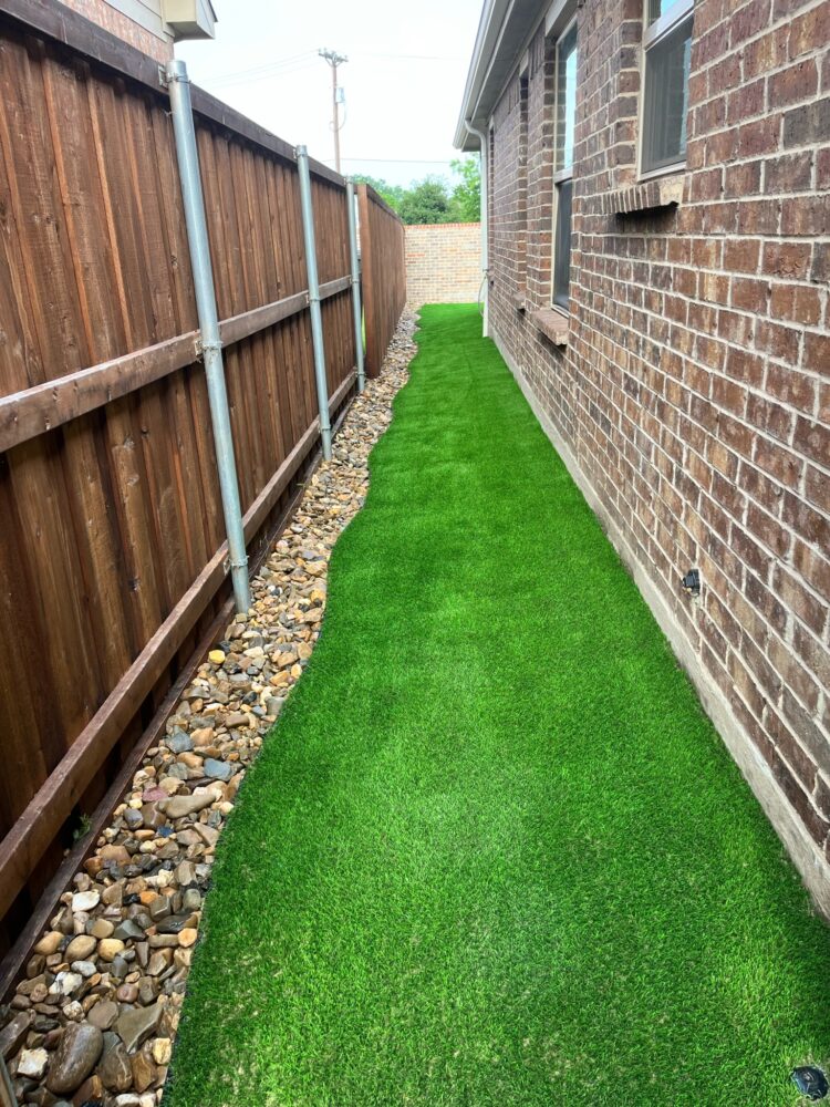 Artificial turf installation