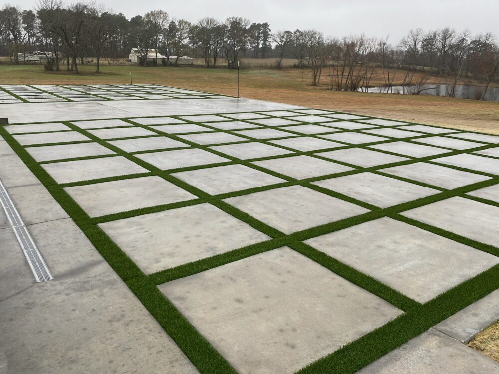 Artificial Turf in Houston, Concrete